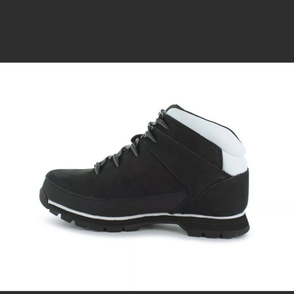 Timberland Euro Sprint Mid Hiker Black Nubuck Leather - Picture 2 of 4